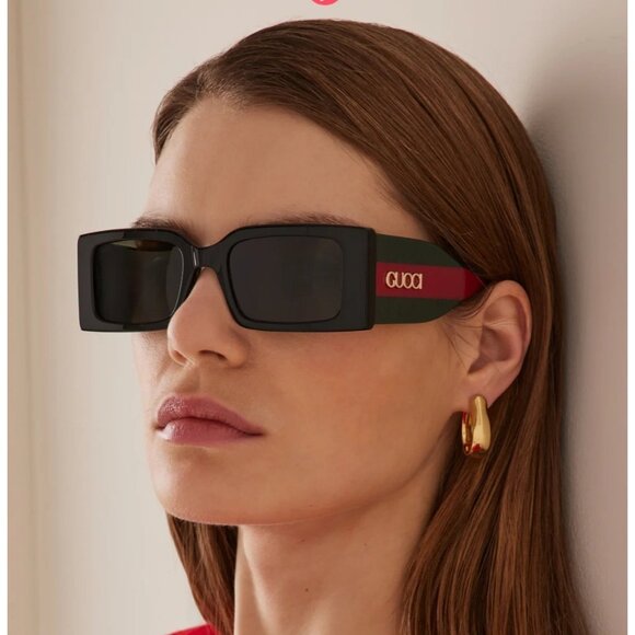 NEW GUCCI GG1860S 001 BLACK UNISEX SUNGLASSES GUCCI - Picture 4 of 11